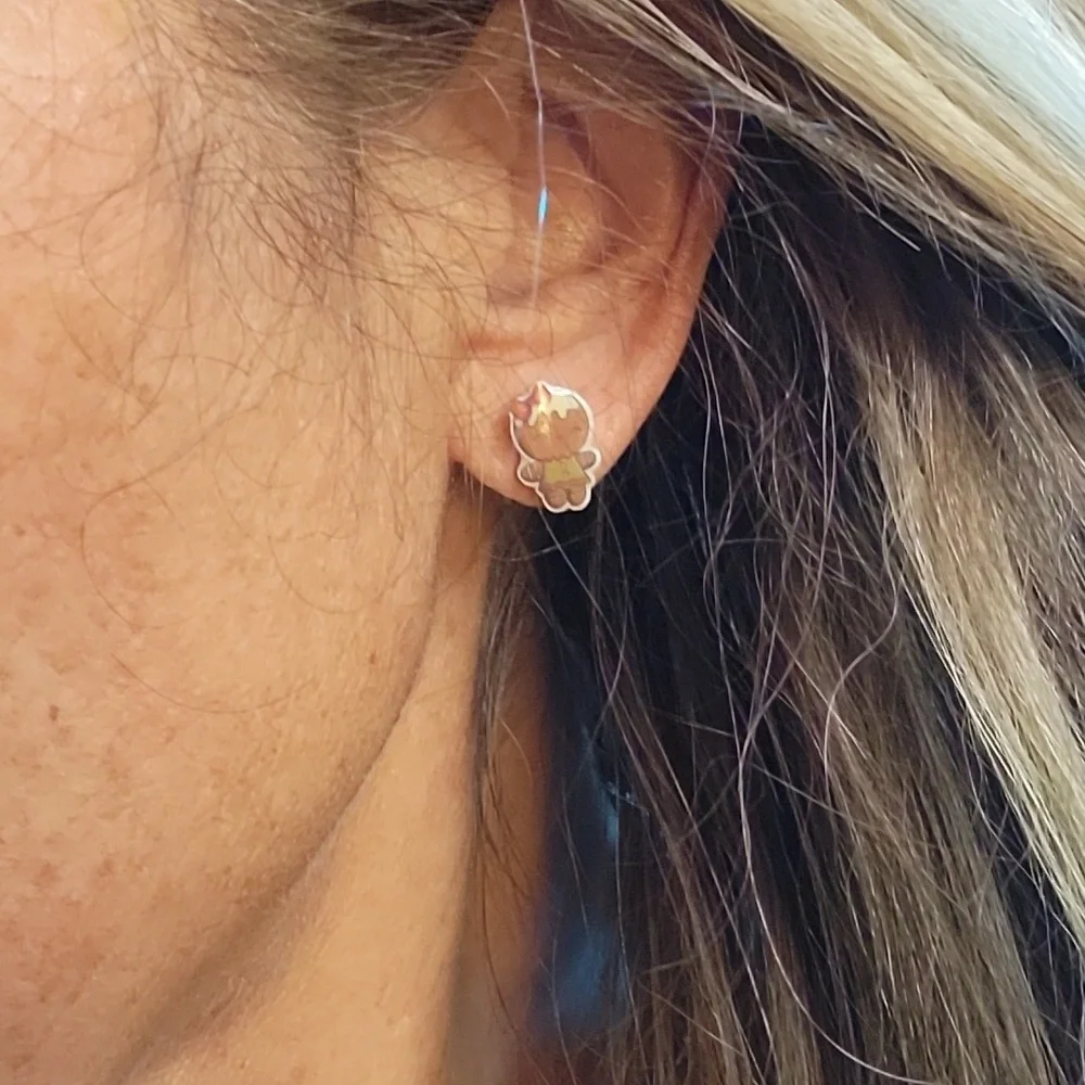 Gingerbread Cutie Stud Earrings